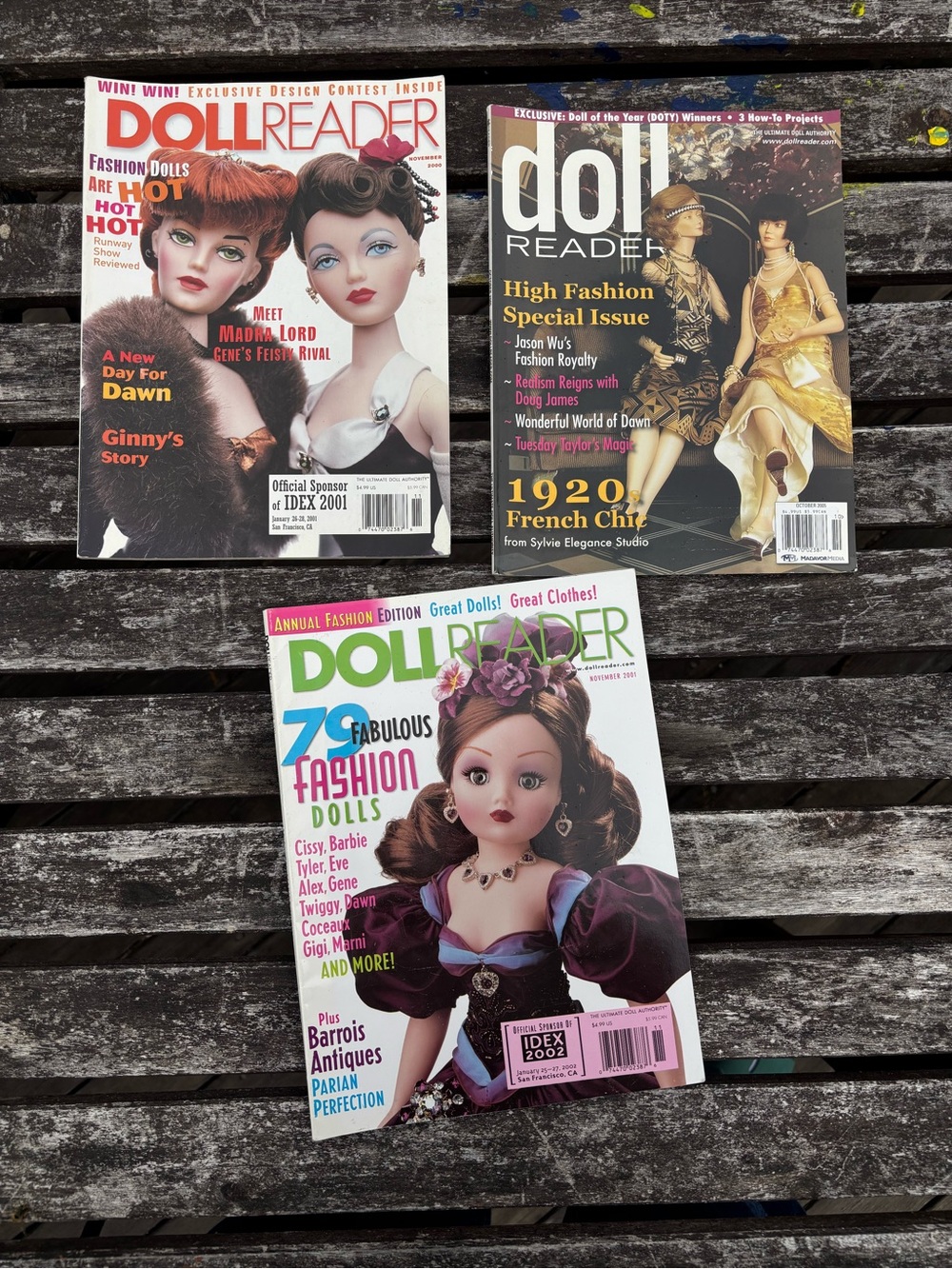 Bundle of 3 Doll Reader Magazines - 2001-2005 - Fashion Doll bundle